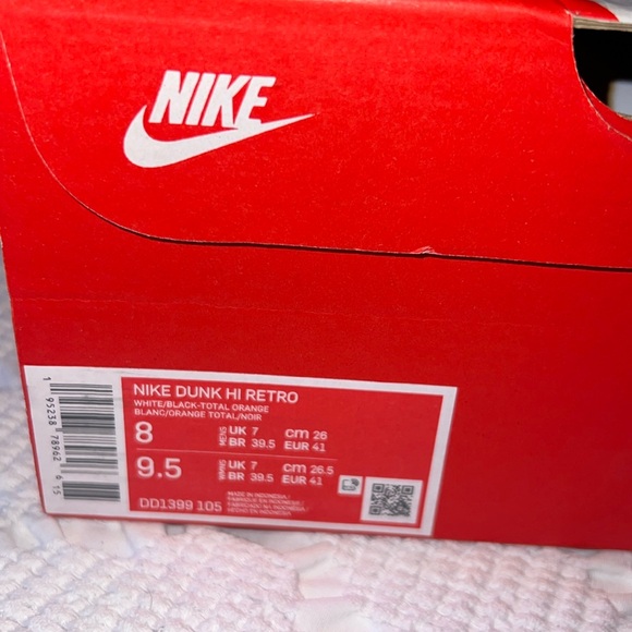 Nike Dunk Hi Retro Brand New in box size Mens 8 - Picture 10 of 10